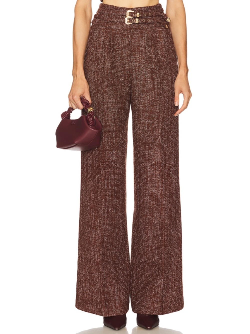 Amanda Uprichard Brown Blythe Pants